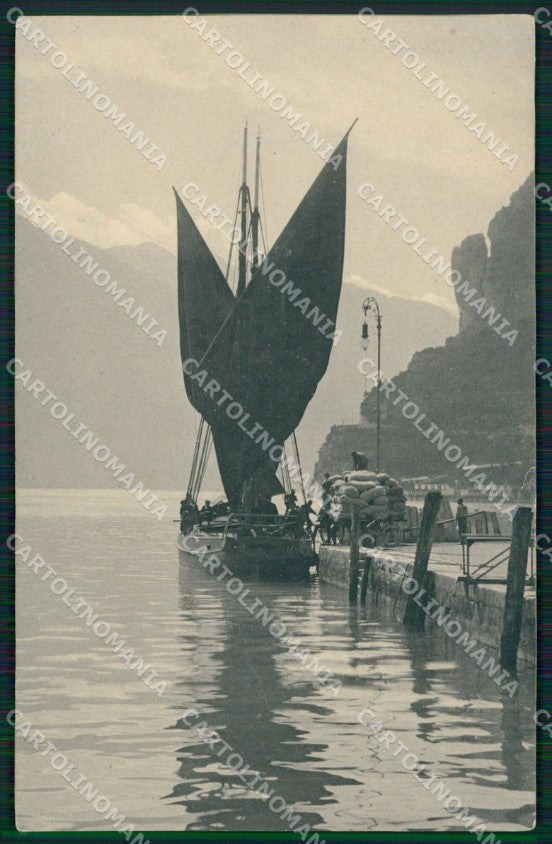 Trento Riva Lago di Garda Barca cartolina QZ9639 – fronte