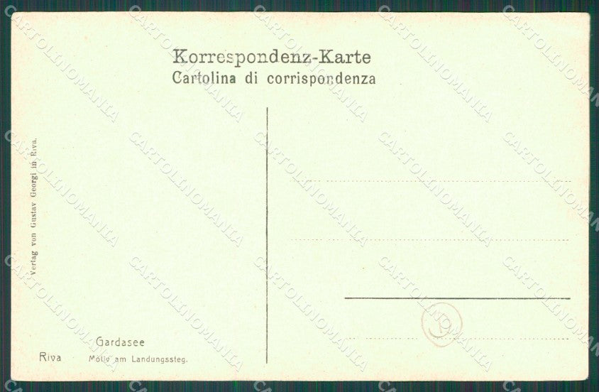 Trento Riva Lago di Garda Barca cartolina QZ9639 – retro