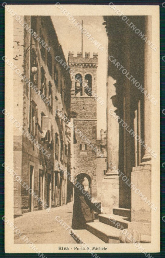 Trento Riva Porta San Michele cartolina QZ9640 – fronte