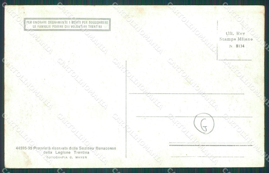Trento Riva cartolina QZ9651 – retro