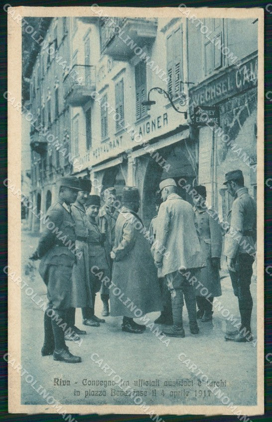 Trento Riva Militari cartolina QZ9659 – fronte
