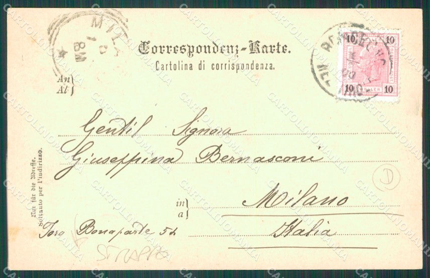 Trento Roncegno Terme STRAPPO cartolina QZ9675 – retro