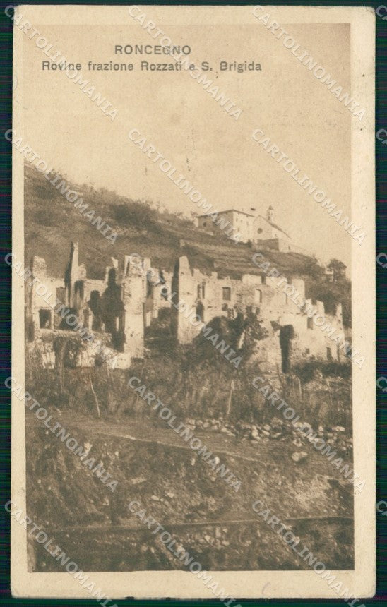 Trento Roncegno Terme Rozzati Santa Brigida Rovine cartolina QZ9679 – fronte