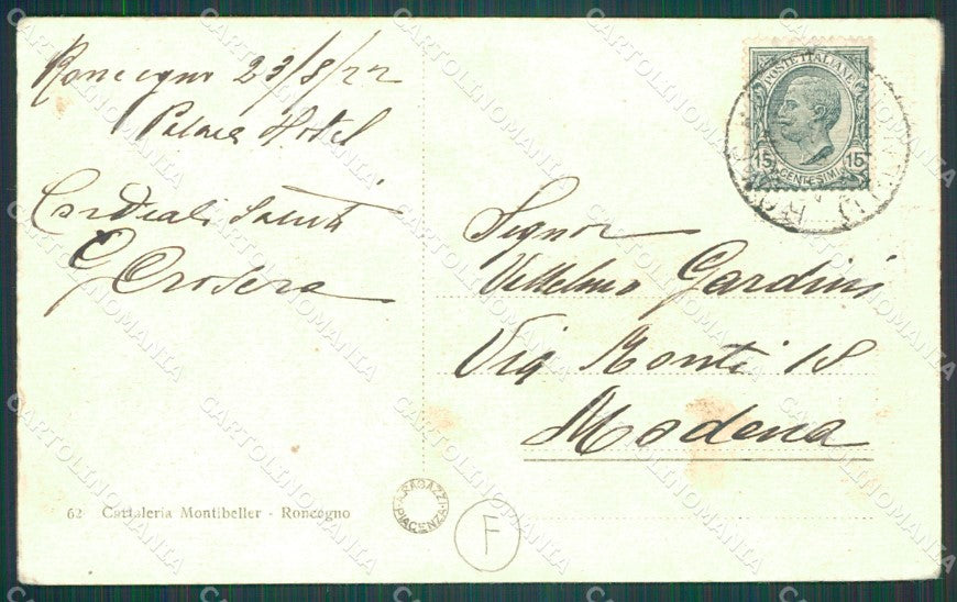 Trento Roncegno Terme Rozzati Santa Brigida Rovine cartolina QZ9679 – retro