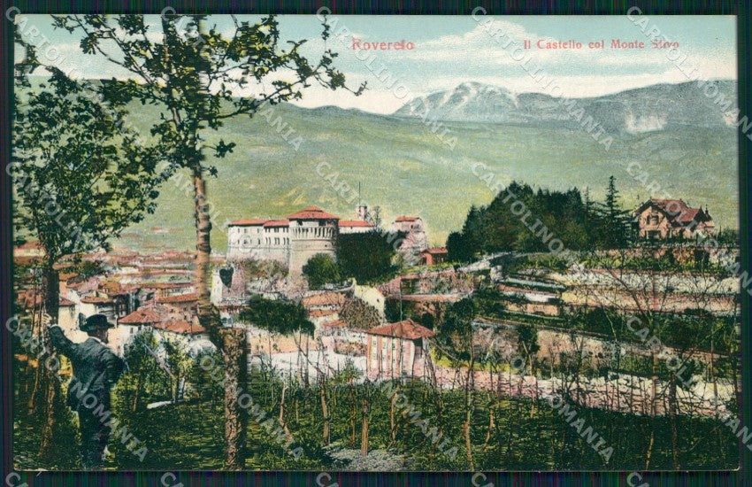 Trento Rovereto Castello Monte Stivo cartolina QZ9688 – fronte