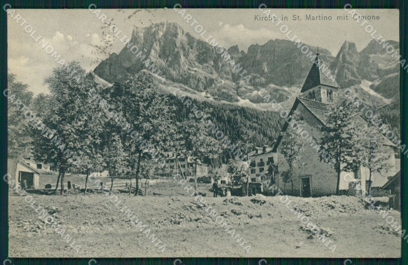 Trento Siror San Martino di Castrozza Cimon cartolina QZ9701 – fronte