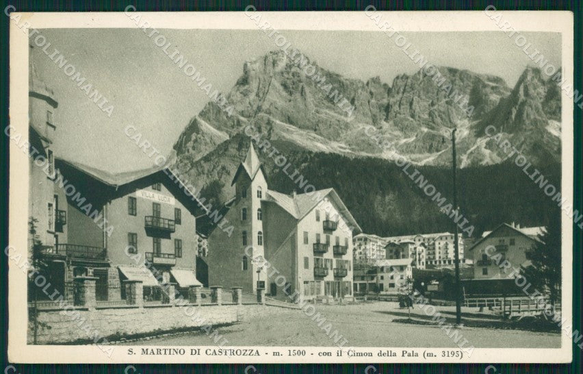 Trento Siror San Martino di Castrozza Cimon della Pala cartolina QZ9702 – fronte