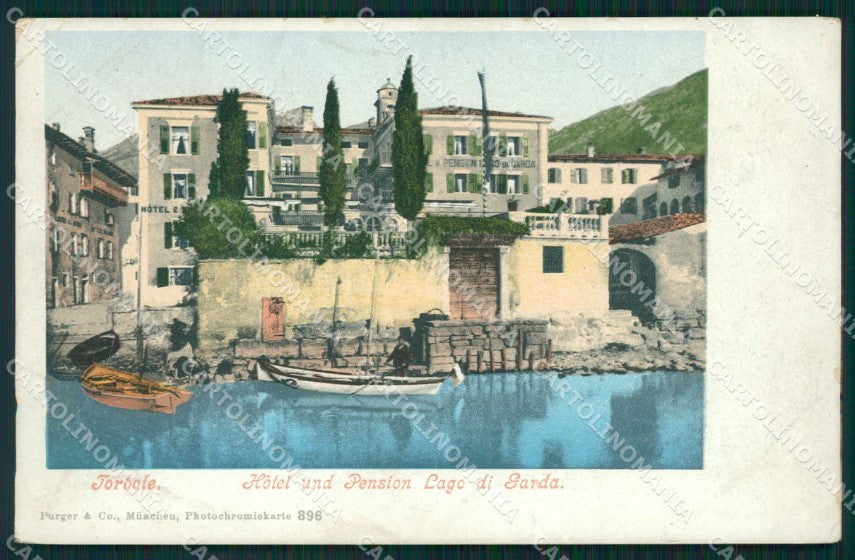 Trento Torbole Lago di Garda PIEGHINE cartolina QZ9710 – fronte