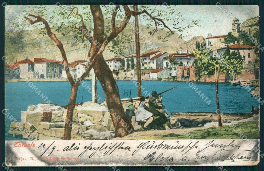 Trento Torbole Lago di Garda PIEGHINE STRAPPINO cartolina QZ9711 – fronte