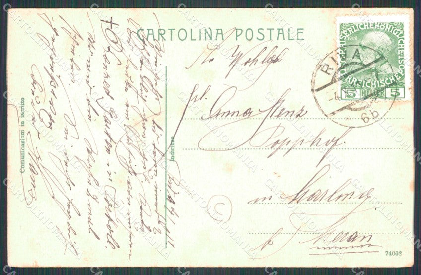 Trento Torbole Lago di Garda Battello cartolina QZ9714 – retro