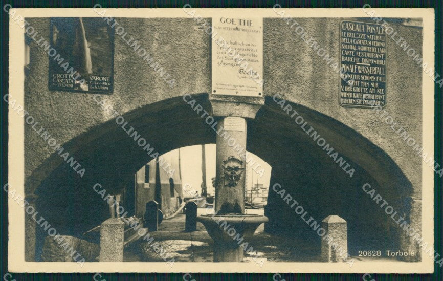 Trento Torbole Lago di Garda Goethe Foto cartolina QZ9718 – fronte