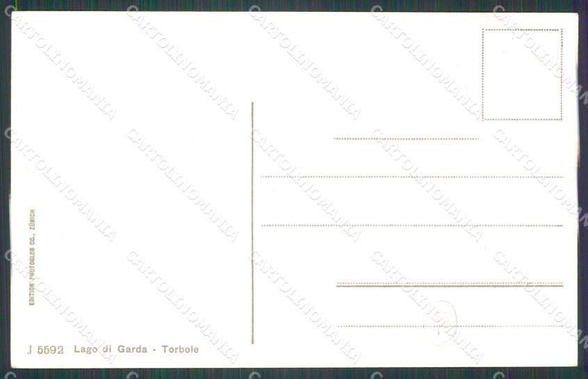 Trento Torbole Lago di Garda Buoi cartolina QZ9725 – retro