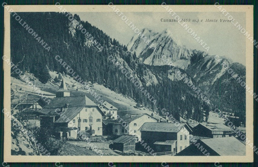 Trento Canazei Monte Vernel cartolina QZ9734 – fronte