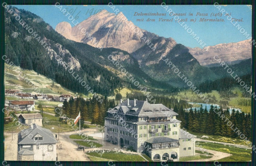 Trento Canazei Val di Fassa Monte Vernel cartolina QZ9735 – fronte