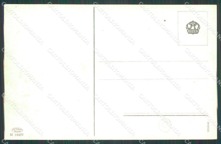 Trento Canazei Val di Fassa Monte Vernel cartolina QZ9735 – retro