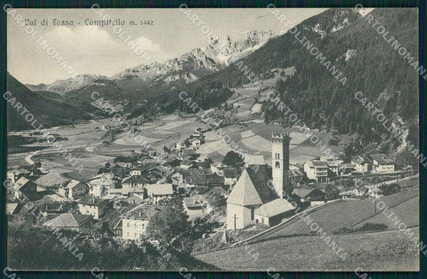 Trento Campitello Val di Fassa cartolina QZ9736 – fronte