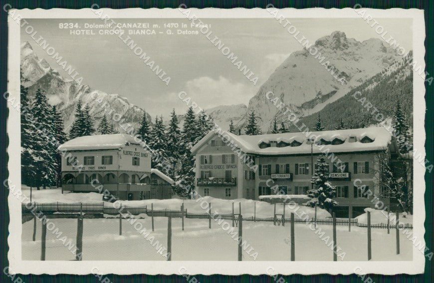Trento Canazei Val di Fassa Nevicata Foto cartolina QZ9738 – fronte