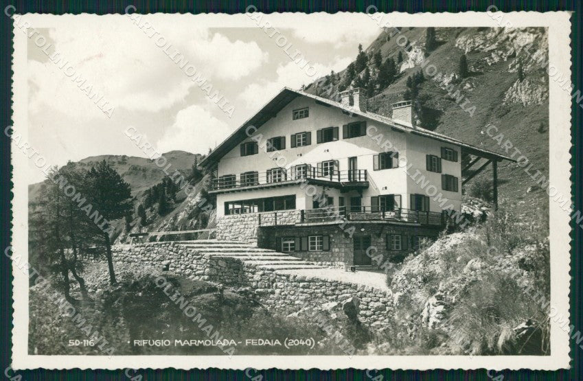 Trento Fedaia Val di Fassa Rifugio Marmolada Foto cartolina QZ9741 – fronte