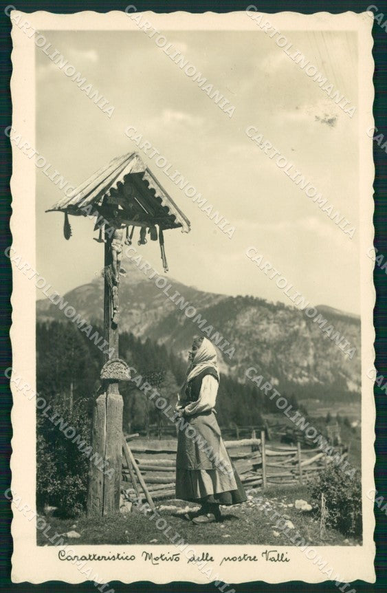 Trento Moena Costumi Foto cartolina QZ9762 – fronte