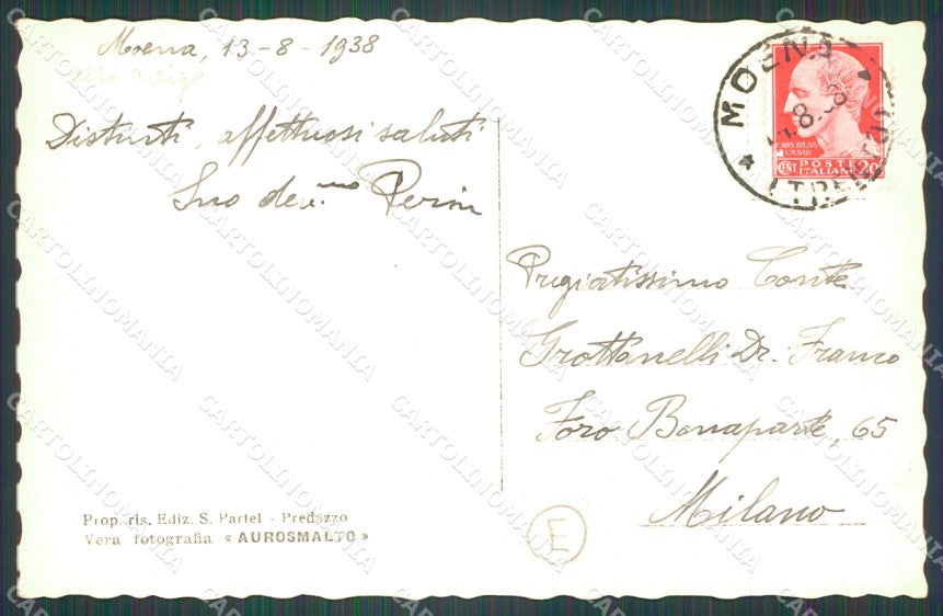 Trento Moena Costumi Foto cartolina QZ9762 – retro