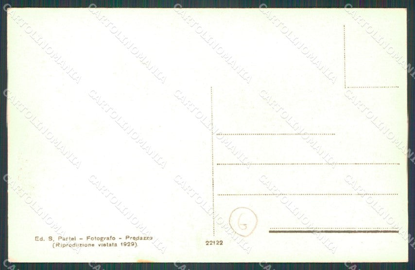 Trento Predazzo cartolina QZ9766 – retro