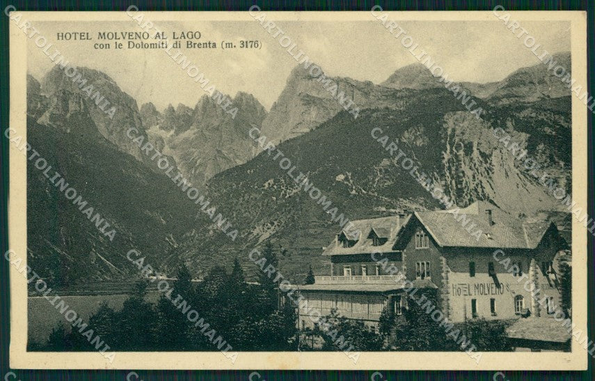 Trento Molveno Lago di Dolomiti Brenta cartolina QZ9791 – fronte