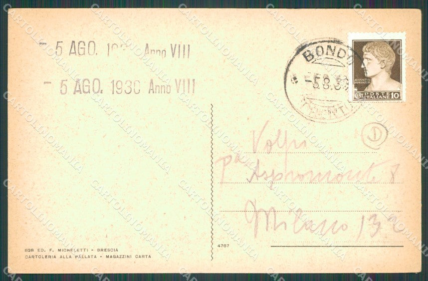 Trento Bondo Arnò cartolina QZ9795 – retro