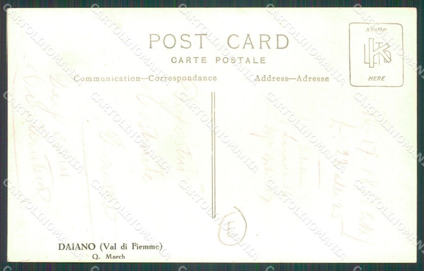 Trento Daiano Foto cartolina QZ9807 – retro