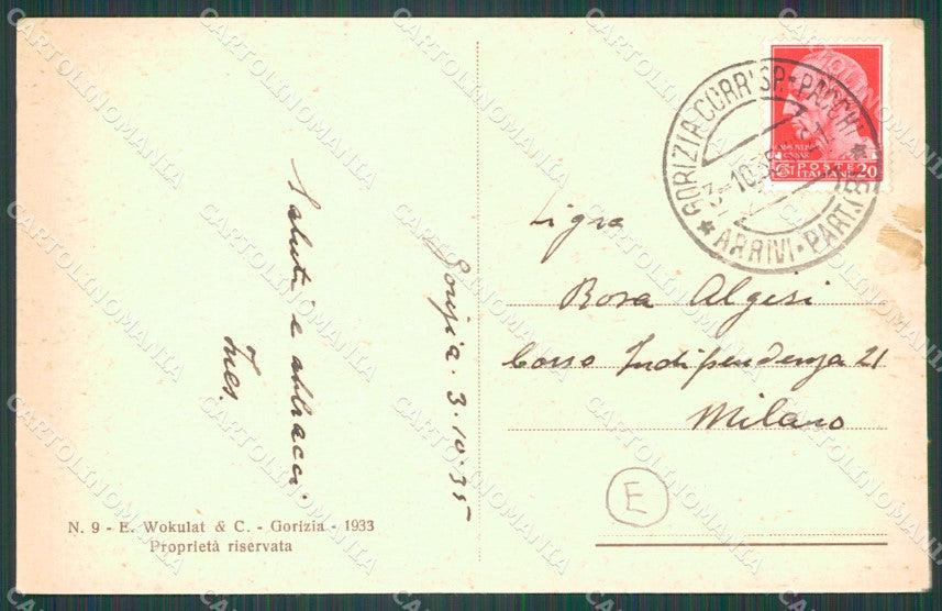 Gorizia Città cartolina QZ9837 – retro