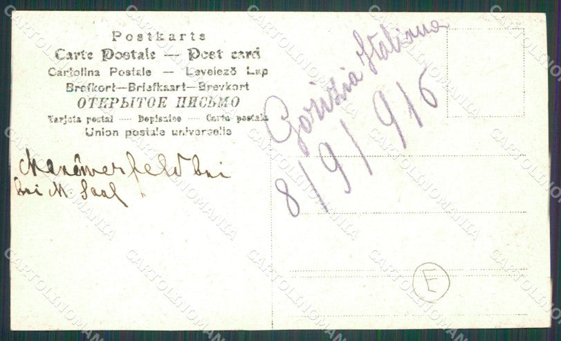 Gorizia Città Auto RIFILATA Foto cartolina QZ9841 – retro