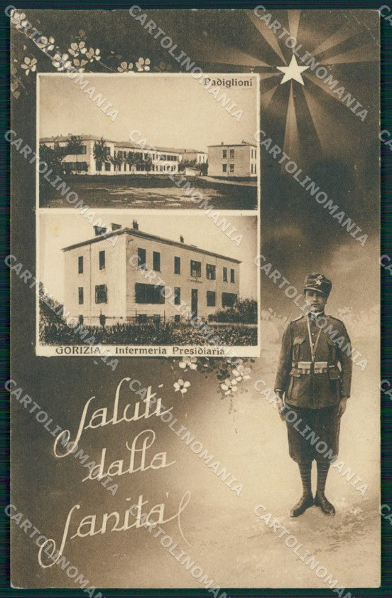 Gorizia Città Militari Saluti da cartolina QZ9848 – fronte