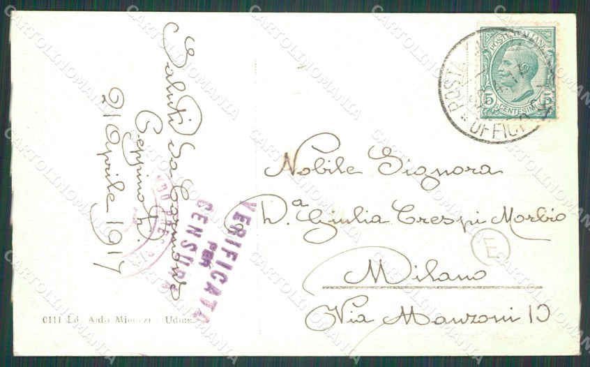 Gorizia Cormons RIFILATA cartolina QZ9868 – retro