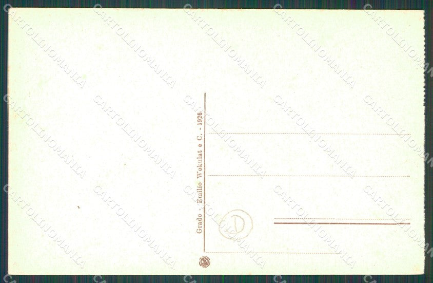 Gorizia Grado Battello Trieste cartolina QZ9912 – retro
