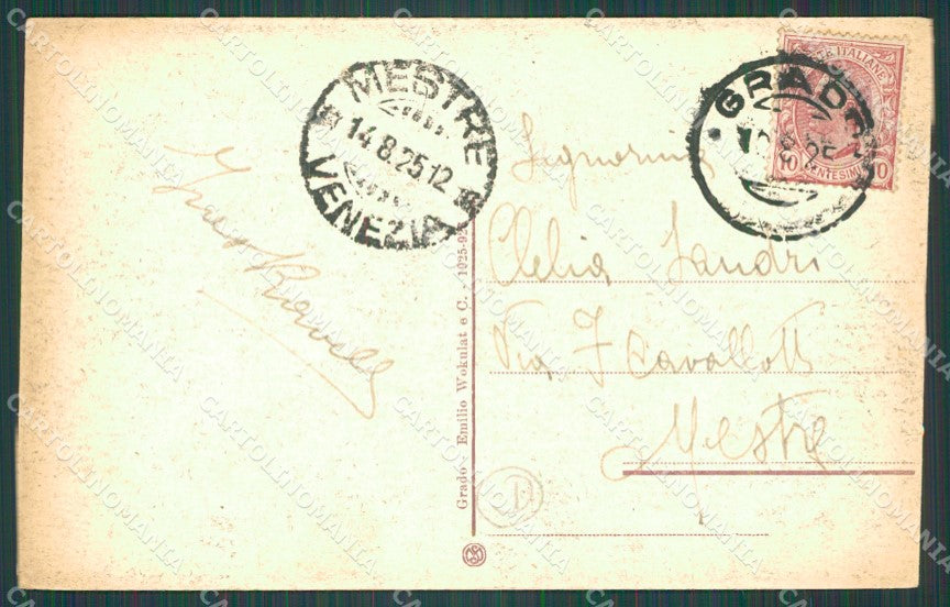 Gorizia Grado Battello Trieste cartolina QZ9915 – retro