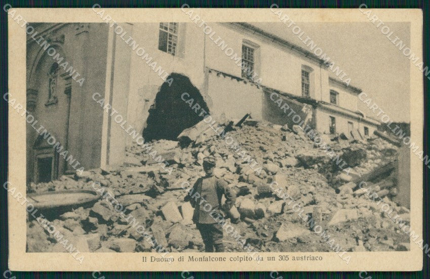 Gorizia Monfalcone Rovine Guerra Militare cartolina QZ9926 – fronte