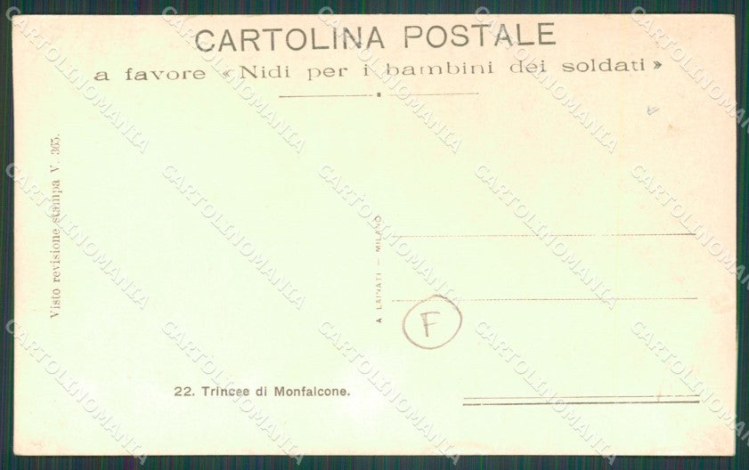 Gorizia Monfalcone Trincee Militari Foto cartolina QZ9928 – retro
