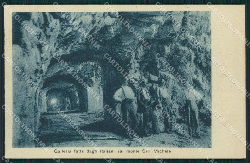 Gorizia Sagrado Monte San Michele Galleria WWI cartolina QZ9941 – fronte