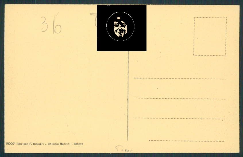 Genova cartolina RB0008 – retro