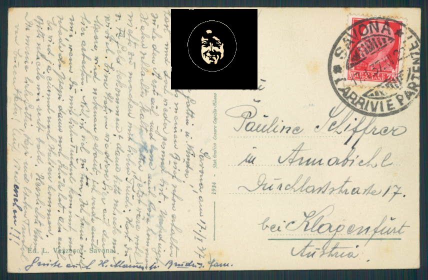Savona cartolina RB0055 – retro