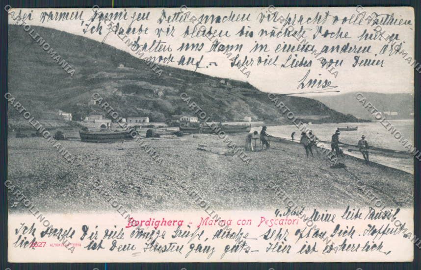Imperia Bordighera cartolina RB0067 – fronte