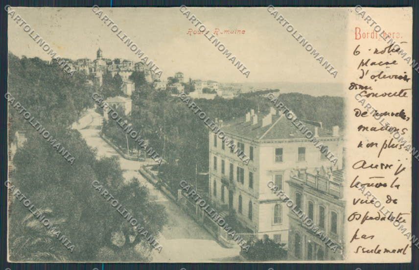 Imperia Bordighera cartolina RB0071 – fronte