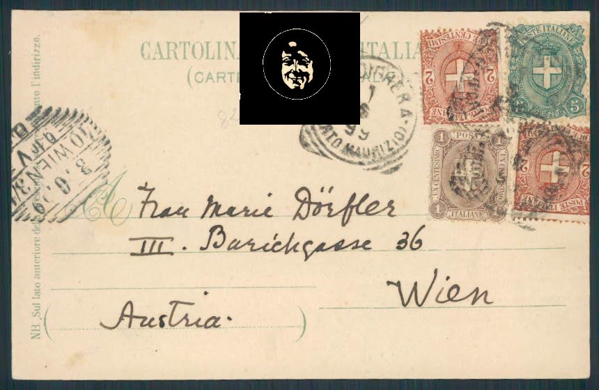 Imperia Bordighera cartolina RB0071 – retro