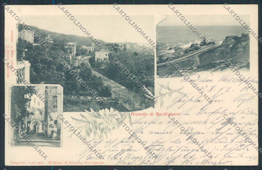 Imperia Bordighera cartolina RB0083 – fronte