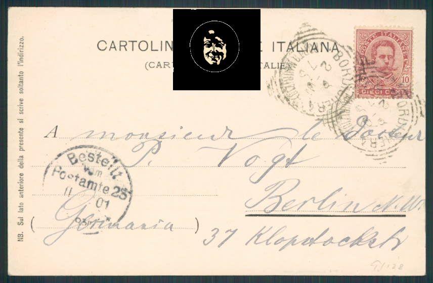 Imperia Bordighera cartolina RB0083 – retro