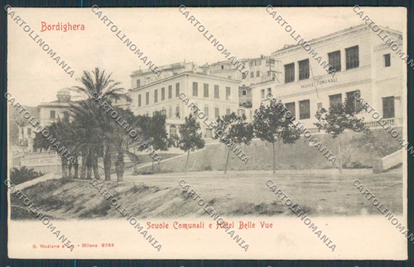 Imperia Bordighera cartolina RB0089 – fronte
