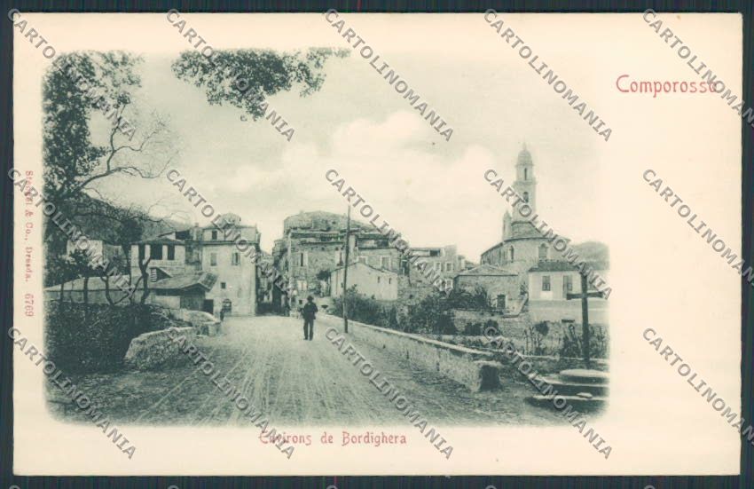 Imperia Bordighera cartolina RB0098 – fronte