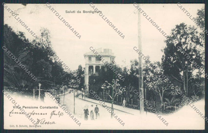 Imperia Bordighera cartolina RB0100 – fronte