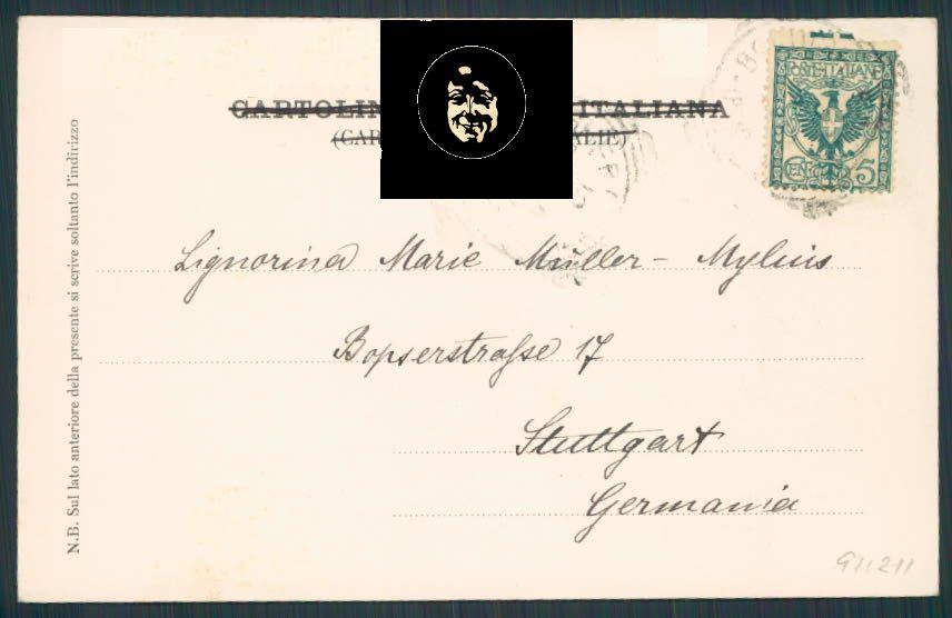 Imperia Bordighera cartolina RB0100 – retro