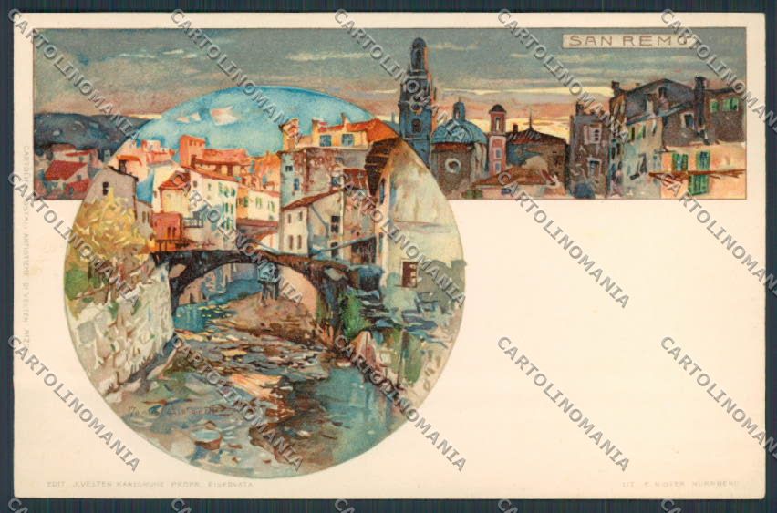Imperia San Remo Wielandt cartolina RB0119 – fronte
