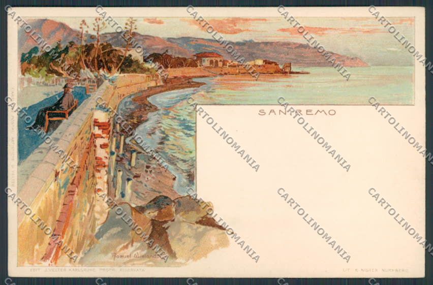 Imperia San Remo Wielandt cartolina RB0120 – fronte